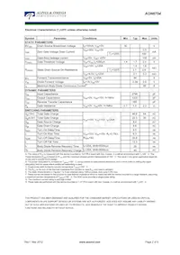 AON6754數據表 頁面 2