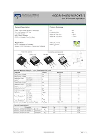 AOY516 Datasheet Copertura