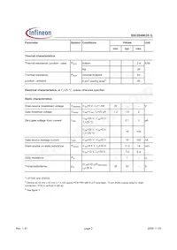 BSC094N03S G Datasheet Page 2