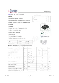 BSO094N03S Datasheet Cover