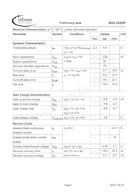 BSV236SP L6327 Datasheet Page 3