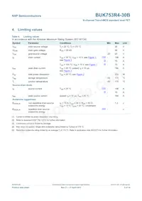 BUK753R4-30B Datasheet Page 3