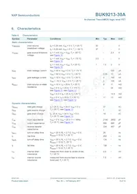 BUK9213-30A Datasheet Page 5