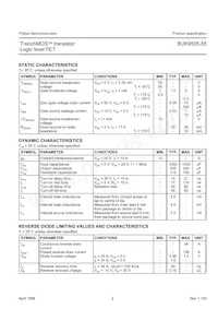 BUK9535-55 Datasheet Page 2