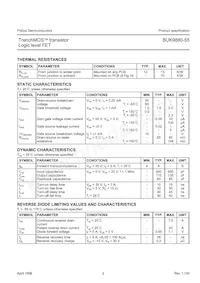BUK9880-55 Datasheet Page 2