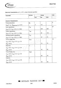 BUZ73AE3046XK Datasheet Page 3