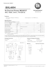 BXL4004-1E Datasheet Cover