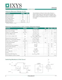 CPC3720C Datasheet Page 2