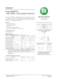 CPH6337-TL-W Datasheet Cover