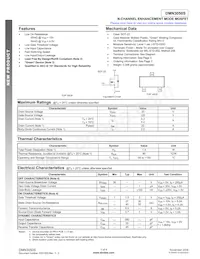 DMN3050S-7 Datasheet Cover