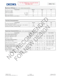 DMN3112S-7 Datasheet Page 2