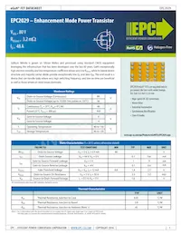 EPC2029 Datasheet Cover