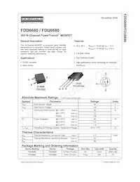 FDU6680 Datasheet Cover