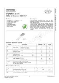 FQA6N80_F109 Datasheet Cover