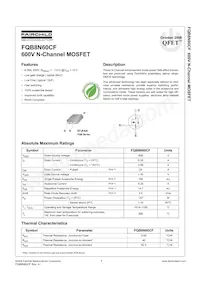 FQB8N60CFTM Datasheet Copertura