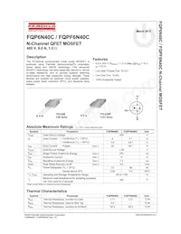 FQPF6N40CF Datasheet Cover