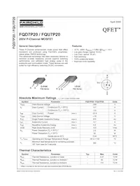 FQU7P20TU_AM002 Datasheet Cover