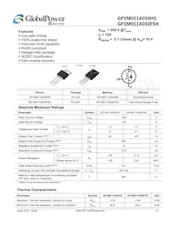 GP1M011A050HS Datasheet Cover