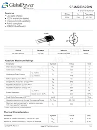 GP1M023A050N Datenblatt Cover