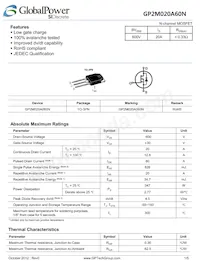 GP2M020A060N Datasheet Cover