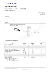 HAT2299WP-EL-E Datasheet Page 3