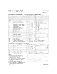 IRF1010NLPBF數據表 頁面 2