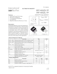 IRF1405ZSTRL-7P Cover