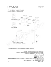 IRF1405ZTRR Datasheet Page 12