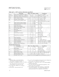 IRF2807ZSTRR Datasheet Page 2