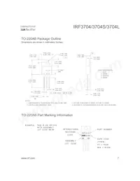 IRF3704STRR Datasheet Page 7