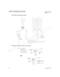 IRF3709ZCLPBF數據表 頁面 10