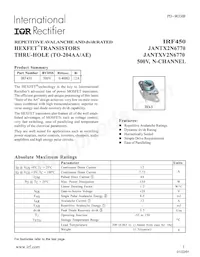 IRF450數據表 封面