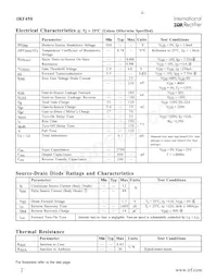 IRF450 Datasheet Page 2