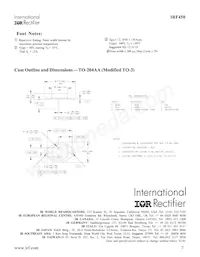 IRF450數據表 頁面 7