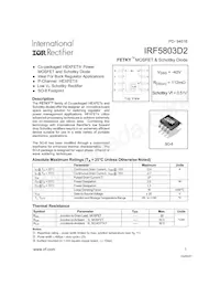 IRF5803D2TR Datasheet Cover
