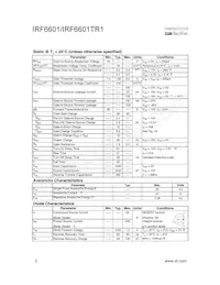 IRF6601 Datasheet Page 2