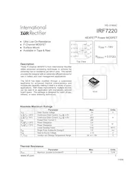 IRF7220 Datasheet Cover