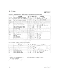 IRF7241TR Datasheet Page 2