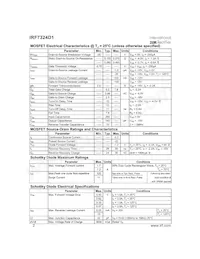IRF7324D1TR Datasheet Page 2