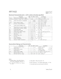 IRF7402TR Datenblatt Seite 2