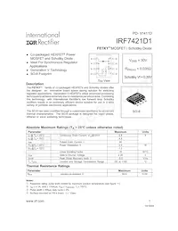 IRF7421D1TR Datasheet Cover