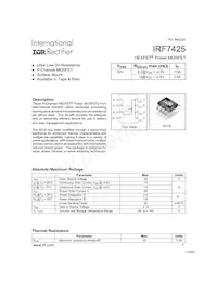 IRF7425TR Datasheet Cover