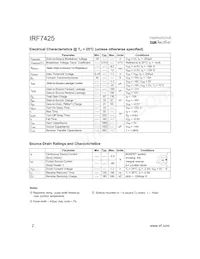 IRF7425TR Datasheet Pagina 2