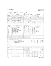 IRF7457TR數據表 頁面 2