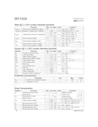 IRF7459TR數據表 頁面 2