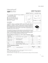 IRF7523D1TR Datenblatt Cover