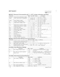 IRF7523D1TR Datasheet Page 2