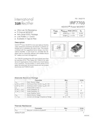 IRF7703TR Datasheet Cover
