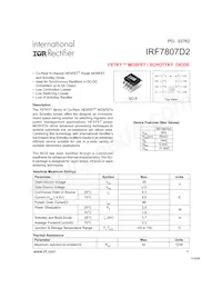 IRF7807D2TR Datenblatt Cover