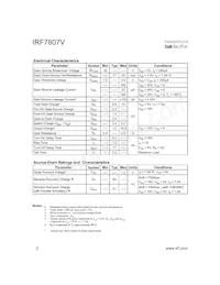 IRF7807VTR Datasheet Page 2